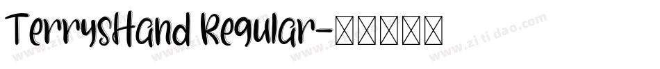 TerrysHand Regular字体转换